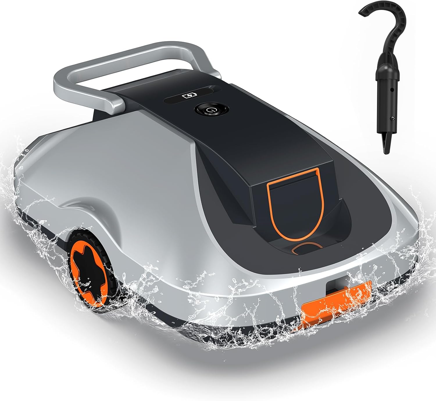 Robot piscine sans fil - compact, 200min autonomie, filtration fine, 232m²