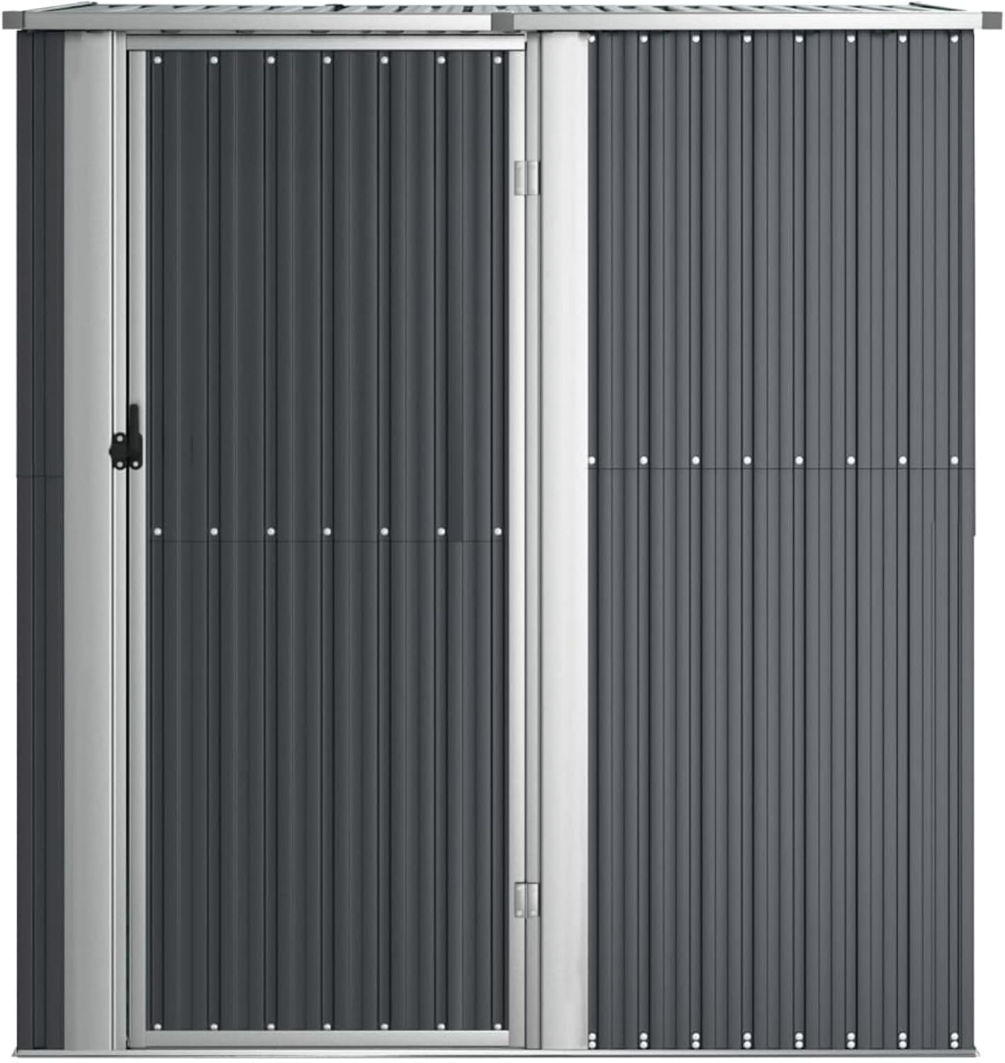 Abri de jardin métal - anthracite 180,5x97x209,5 cm - acier galvanisé