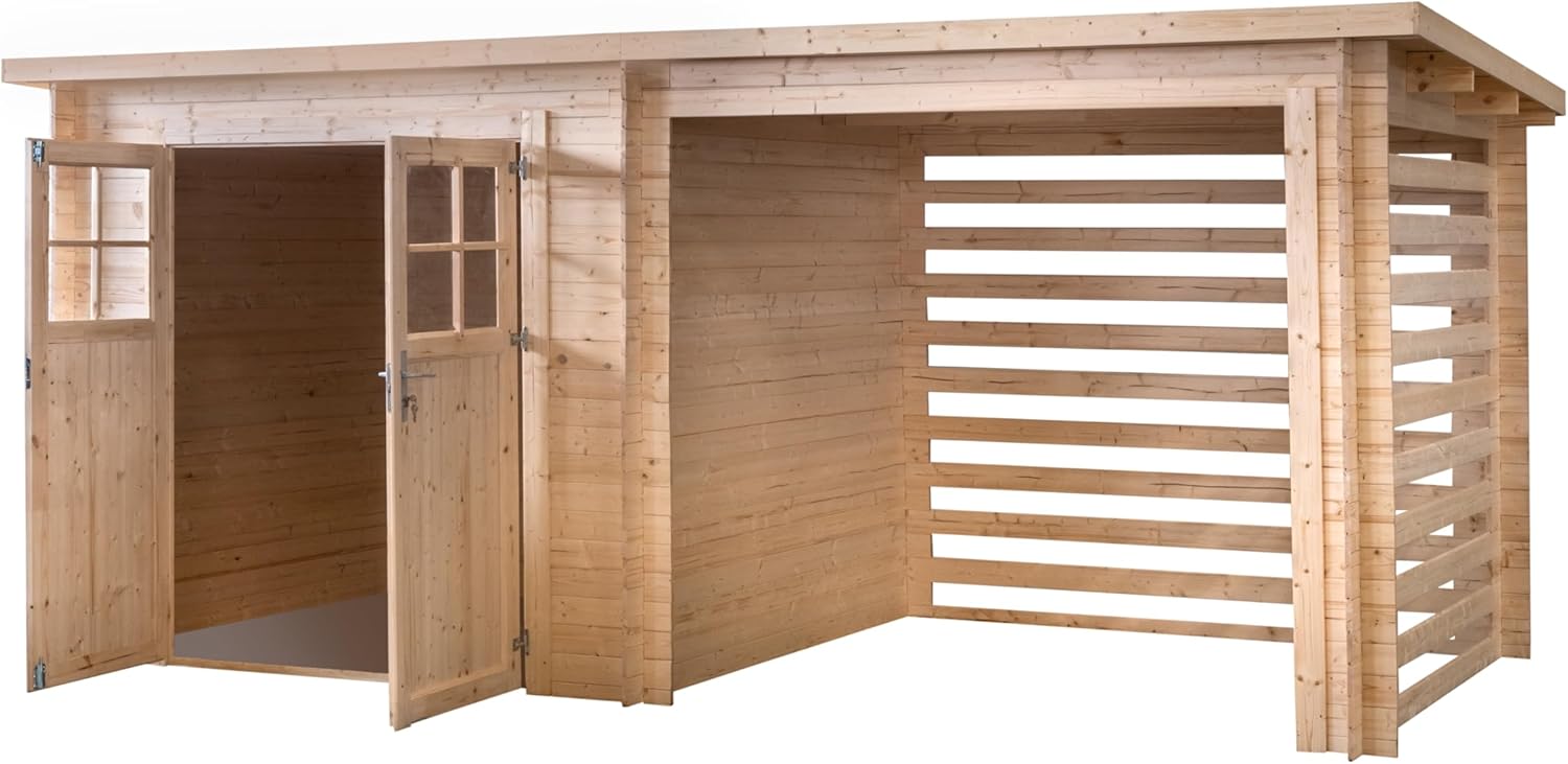 Abri de jardin en bois - 10.5m², 