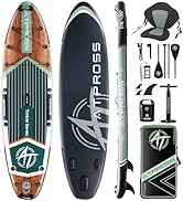 11,6' x 35" Stand Up Paddleboard pliable (SUP) pour adultes Capacité de charge de 450 lbs, antidérapant...