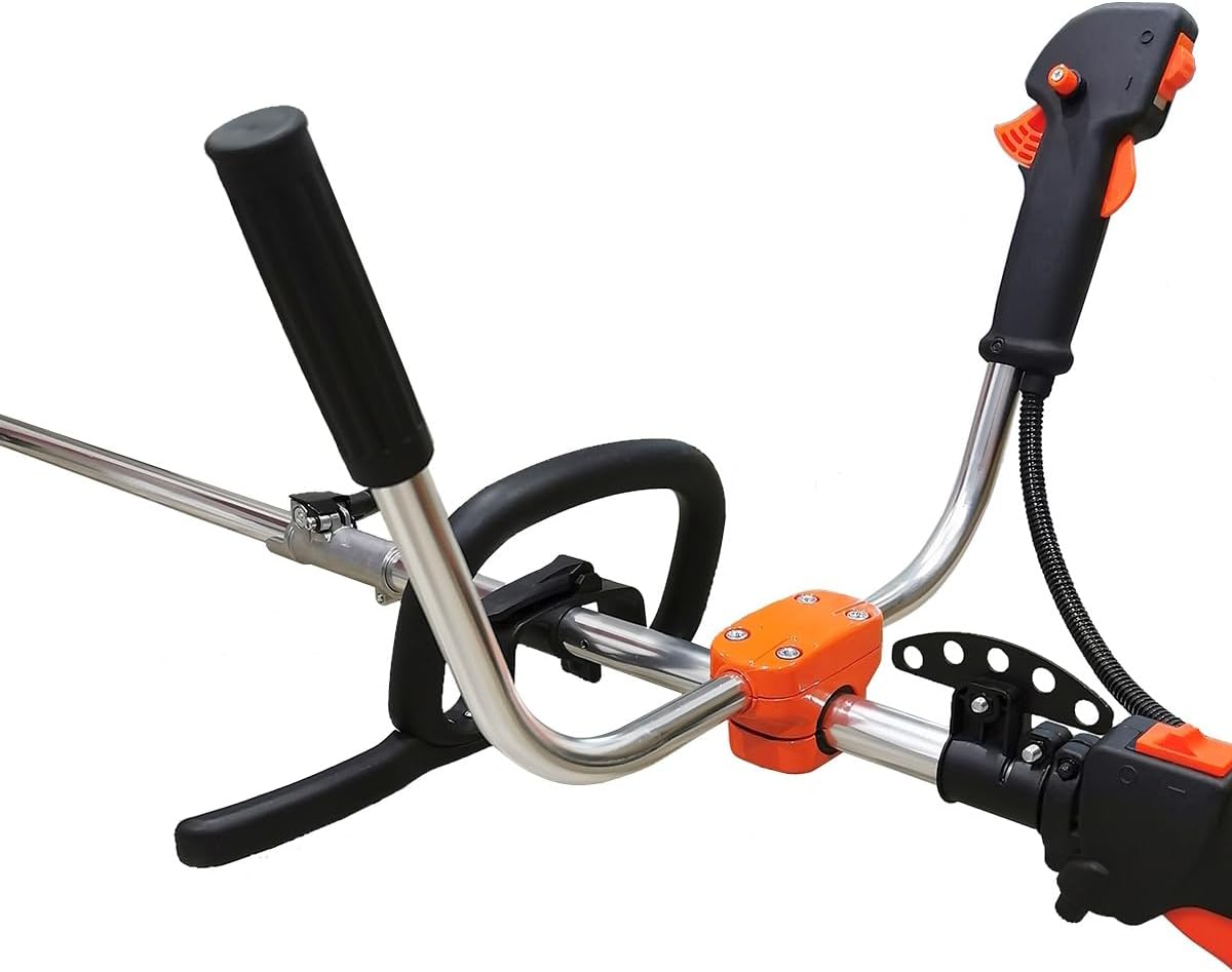 jardinite - multifonction 4 en 1 thermique - 3 outils + rallonge - tronçonneuse, débroussailleuse, taille-haies