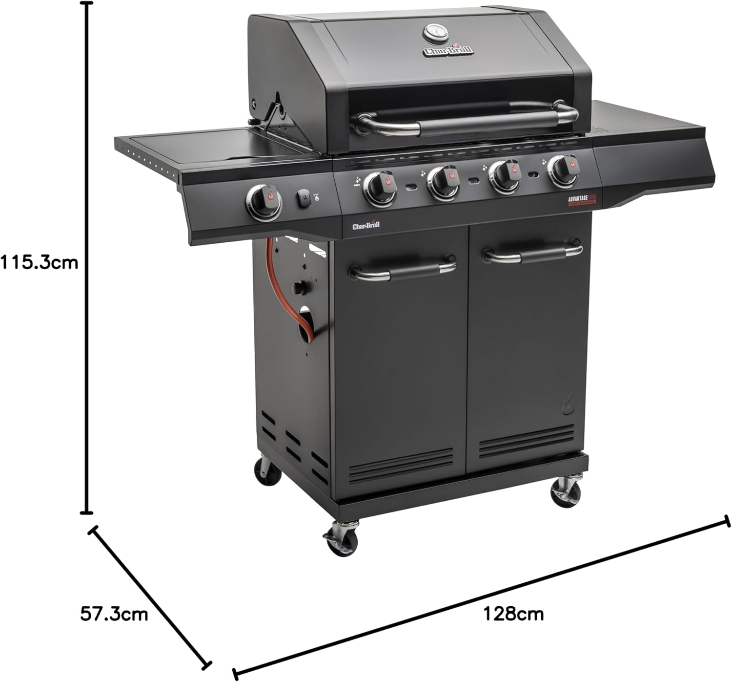 Char-Broil - Advantage CORE B - 4+1 brûleurs, TRU‑Infrared, brûleur latéral