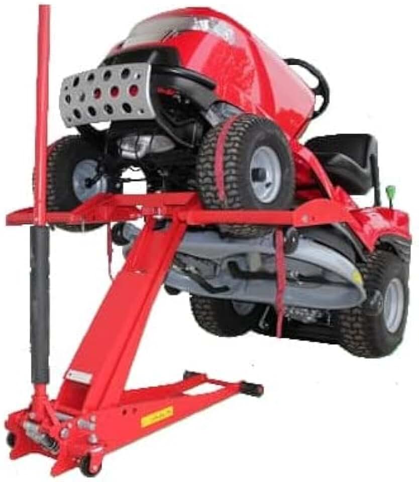Lève tracteur tondeuse hydraulique - capacité 800kg - entretien facile - dimensions adaptées