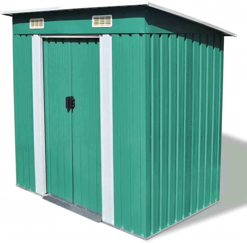 jardinite Abri de Jardin Métal Vert,Abris De Jardin,Abri De Stockage pour Jardin,Abri D'Outils De Jardin