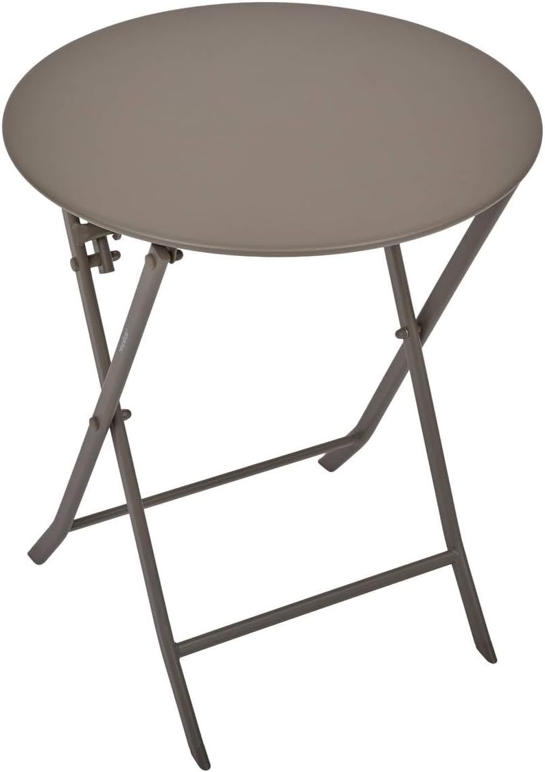 jardinite - Greensboro pliante ronde - 2 places - acier renforcé, antirouille