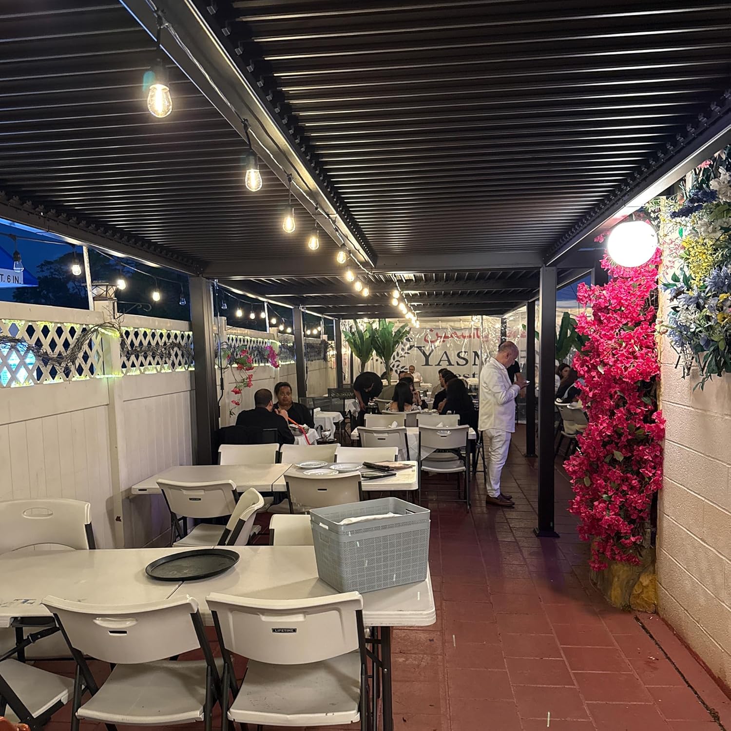 jardinite - Pergola bioclimatique 4x3,3m - alu, lames orientables, 13,2m²