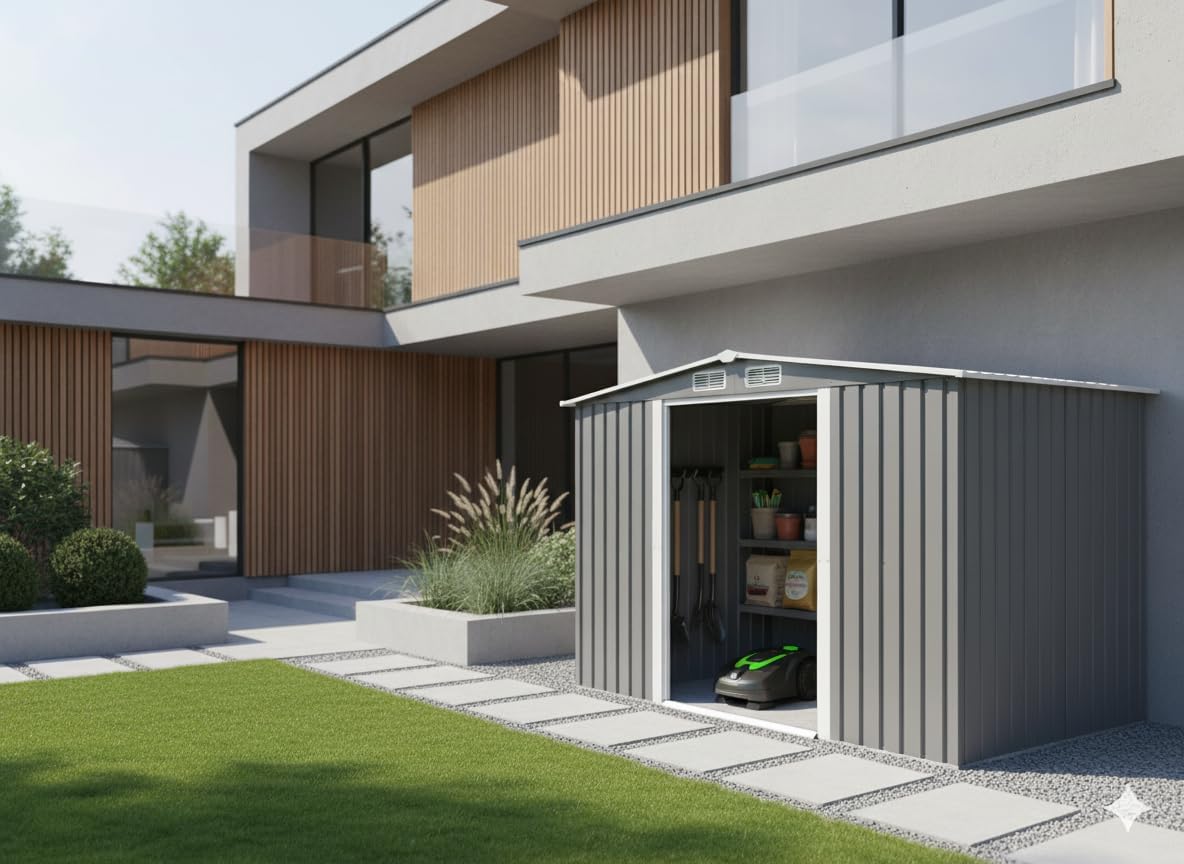 jardinite - Jura - 6.66 m² - Abri métal robuste rangement jardin