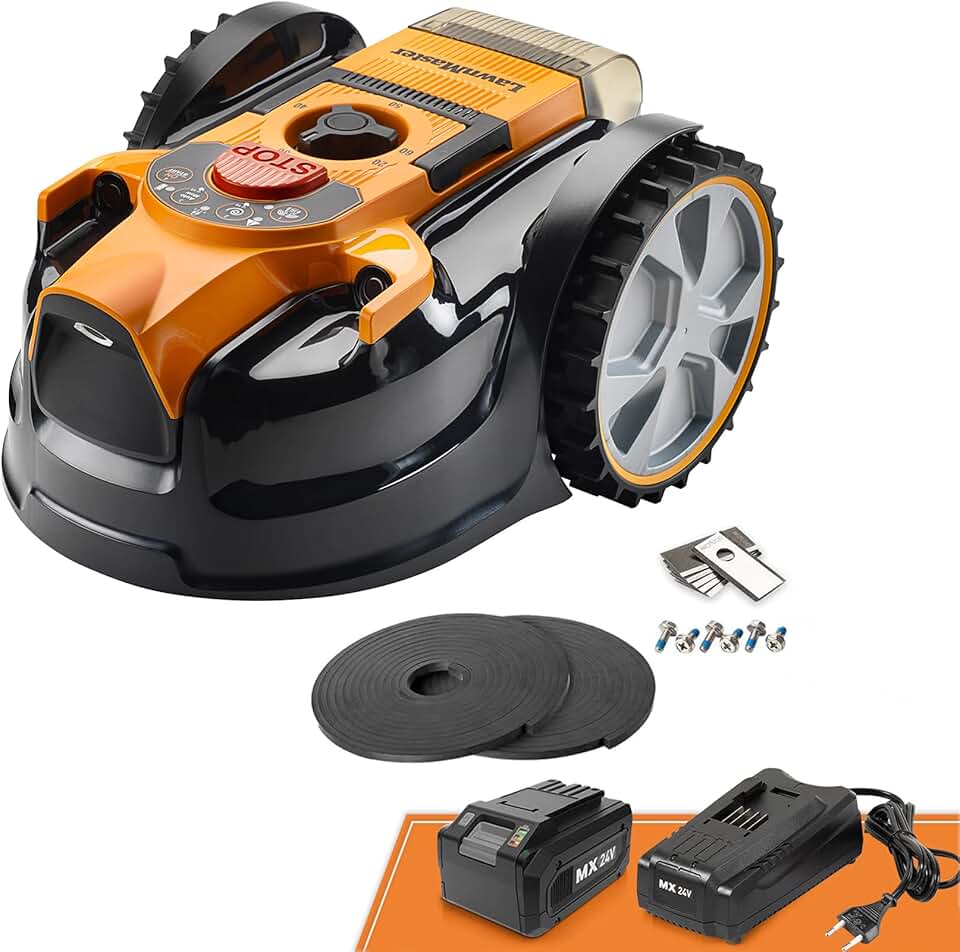 jardinite - OcuMow série 16 - 200㎡ - robot tondeuse sans fil, évite obstacles VBRM16 Plus