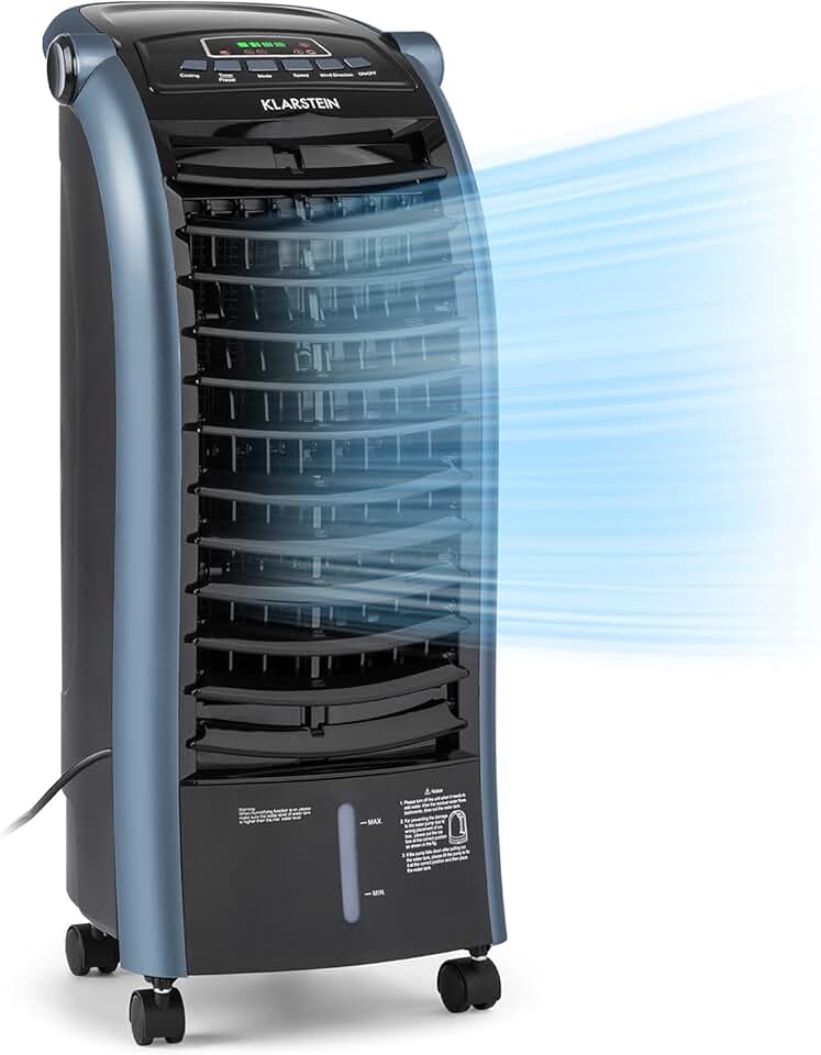 jardinite - Rafraichisseur d'air 4 en 1 - 6L - clim, humidificateur, ventilateur, ioniseur, 65W, 444m³/h