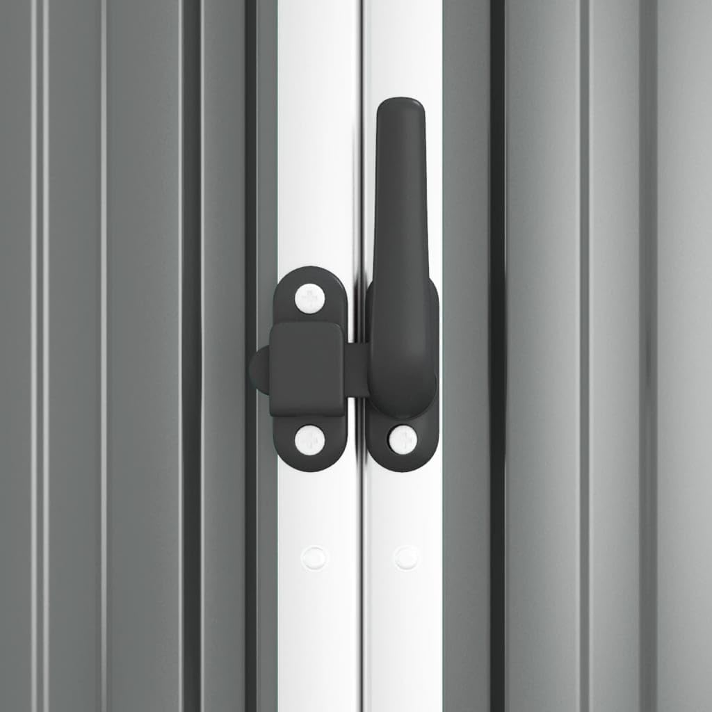 jardinite Abri à Outils de Jardin Gris 225x89x161 cm Acier galvanisé, Maison & Jardin, Pelouses & Jardins, Vie en extérieur, Structures extérieures, Cabanes & abris de Jardin, Gris, (Poids 36.62KG)
