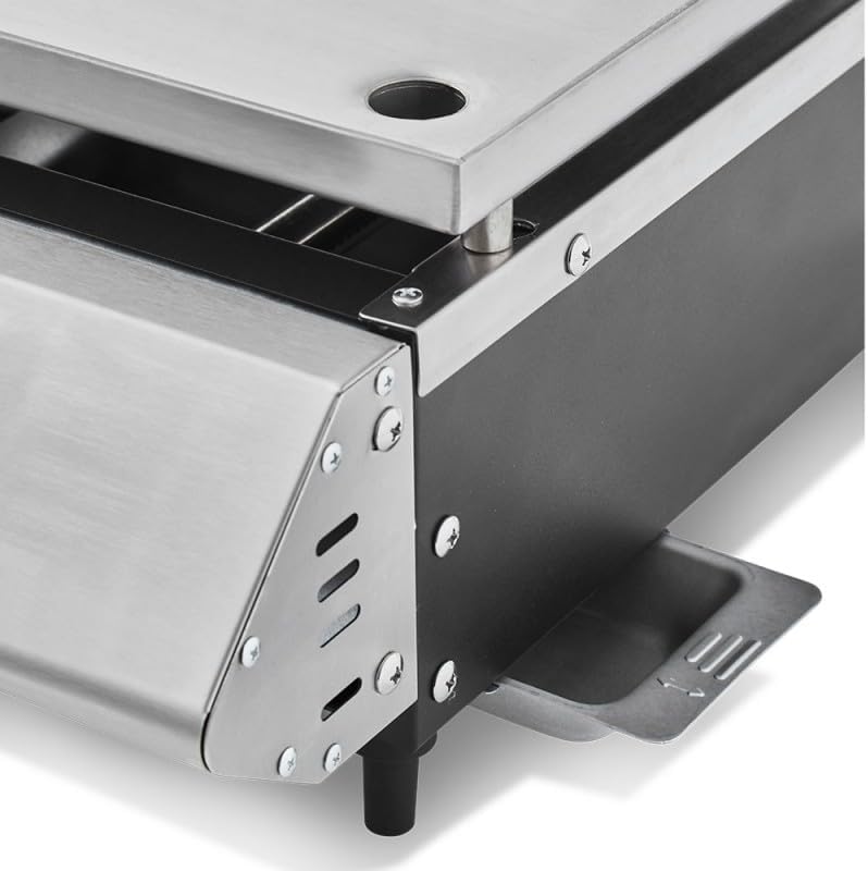 COOKING BOX - Cadix 3 feux - 62x37,5 cm - 3 brûleurs, tiroir graisse, inox