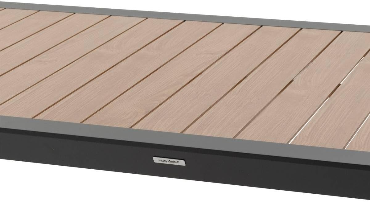 jardinite - Évasion Honey et Graphite - 8 places - aluminium et effet bois