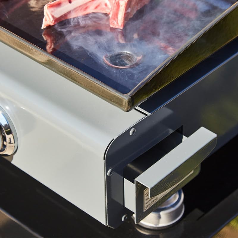 Favex - Silvia II - 67x34 cm - plancha gaz 3 feux, 7,5 kW, plaque acier émaillé, housse