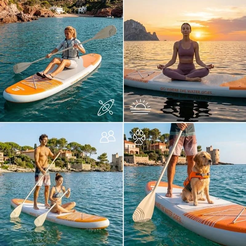 AIRGLISS - Paddle gonflable 11.0 - 2 pers, 170kg, complet, AIRGLISS110