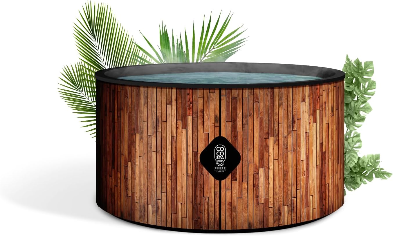 jardinite Bali Spa Gonflable - 150 cm de diamètre - 800 litres - Moteur 2240 W - 2 à 4 Personnes - Massage 140 Jets