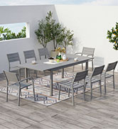 salon de jardin, ensemble de jardin, table de jardin avec chaises, salon détente, canapé