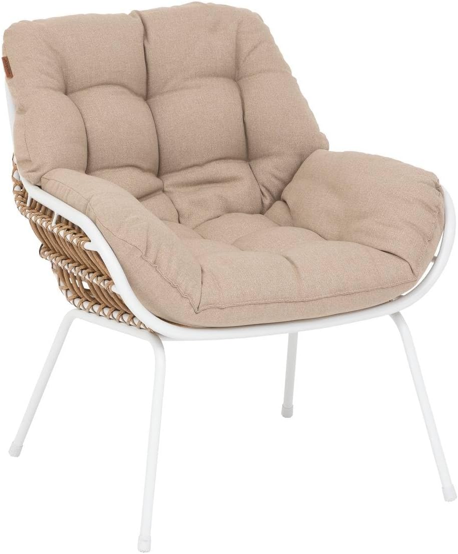 jardinite - Paopao Duo - acier époxy blanc 2 places - compact et élégant