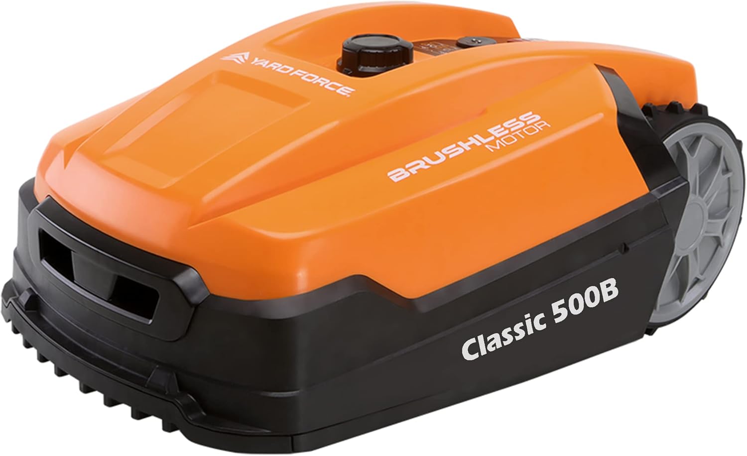 jardinite - Robot tondeuse Classic - 500m² - Bluetooth, noir/orange