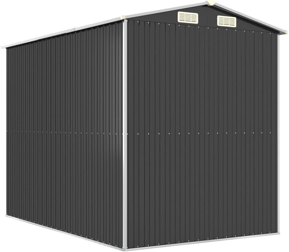 Abri de jardin anthracite 192x274x223 cm acier galvanisé, 3147450