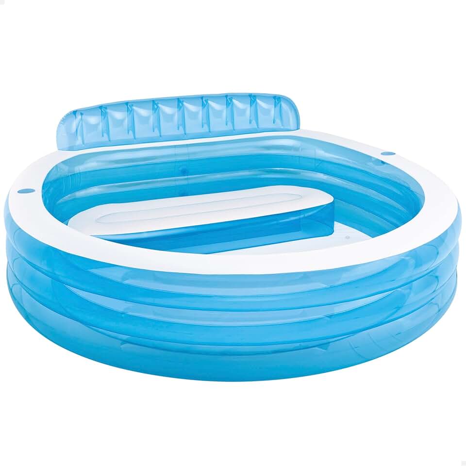 jardinite - Swim Center Family Lounge - 229x218x76 cm - Piscine avec sièges - 57190NP