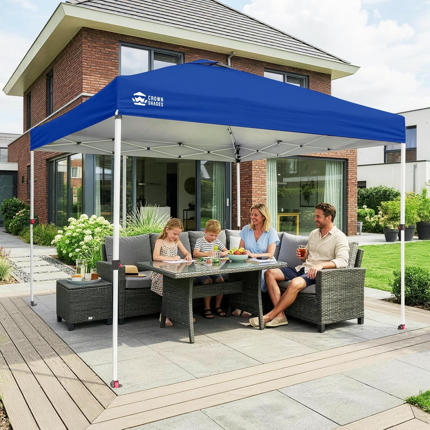 jardinite - Tonnelle pliante 3x3m - imperméable, UPF 50+, sacs de sable