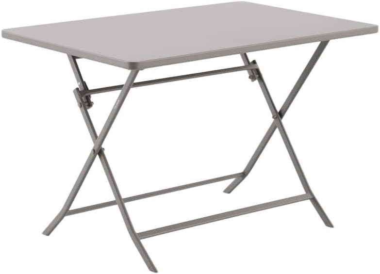 jardinite - Greensboro - 4 places - Table pliante rectangle acier antirouille