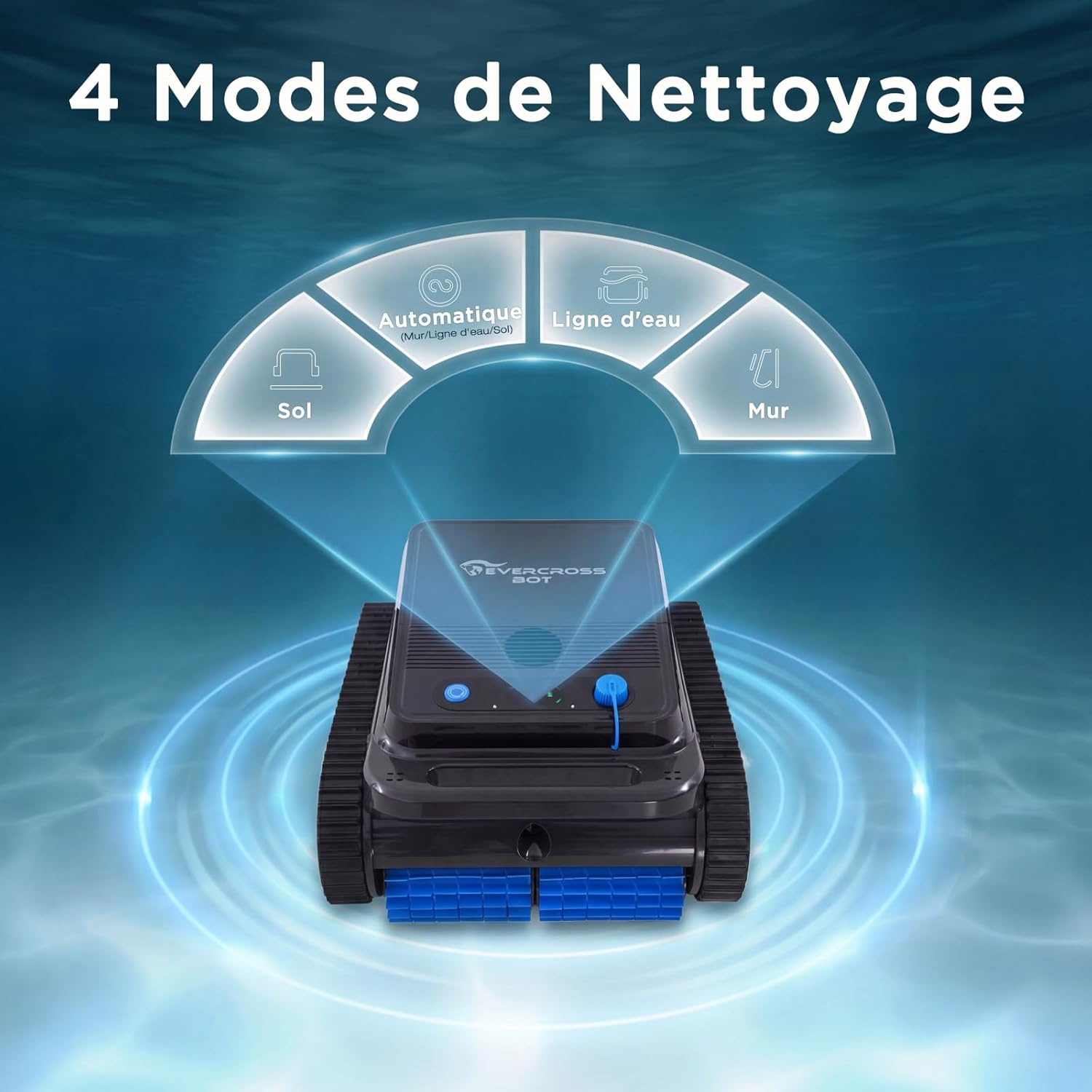 U8 Robot piscine - Sans fil, 120min, appli, 200㎡, U8