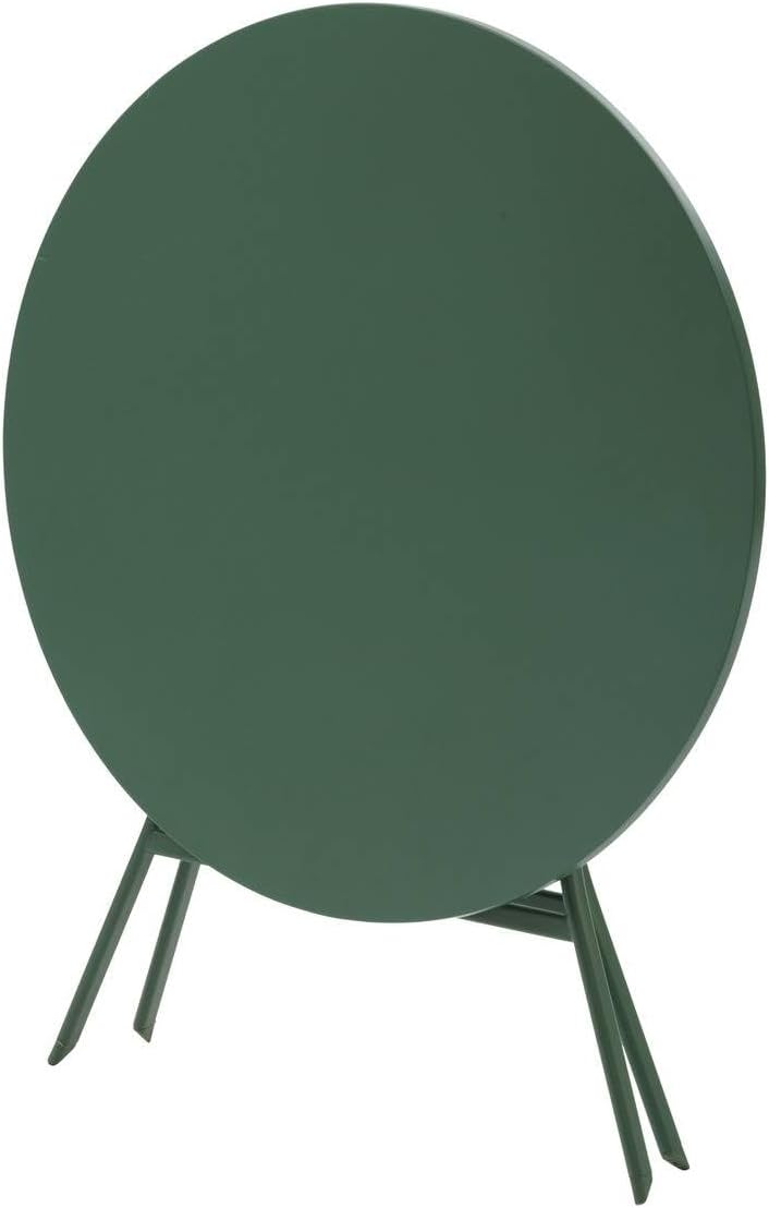 jardinite - Greensboro - table pliante acier 4 places, vert olive