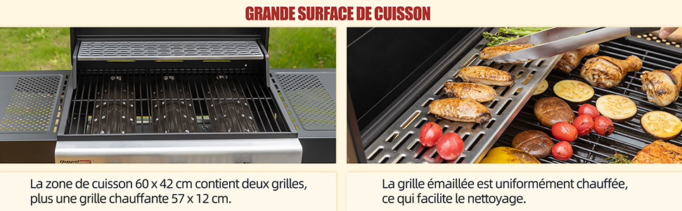 barbecue gaz 3B noir