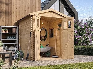 maison de jardin por velos pour la machine Chalet cabane en bois