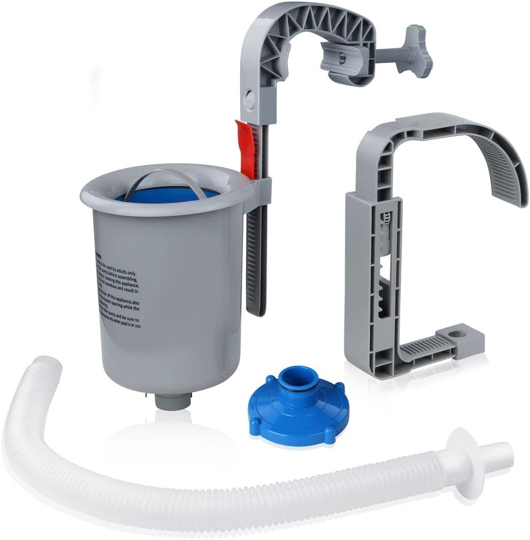 yourGEAR - Piscine familiale XL - 3x2x1m - Acier, skimmer, jardin