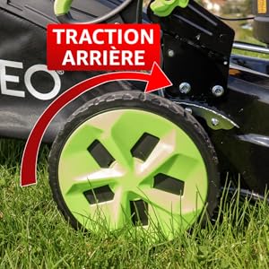Tondeuse système de traction arriière