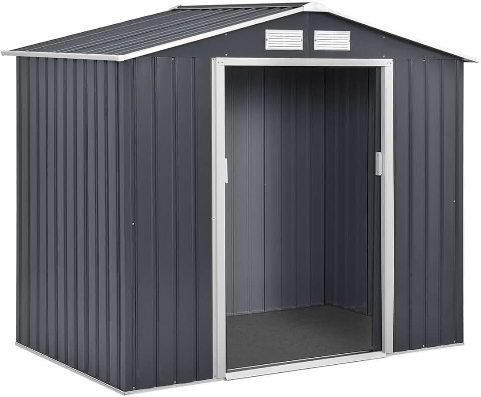 jardinite - Abri de Métal Vegas - 2.7m² - gris - 1299_‎93414