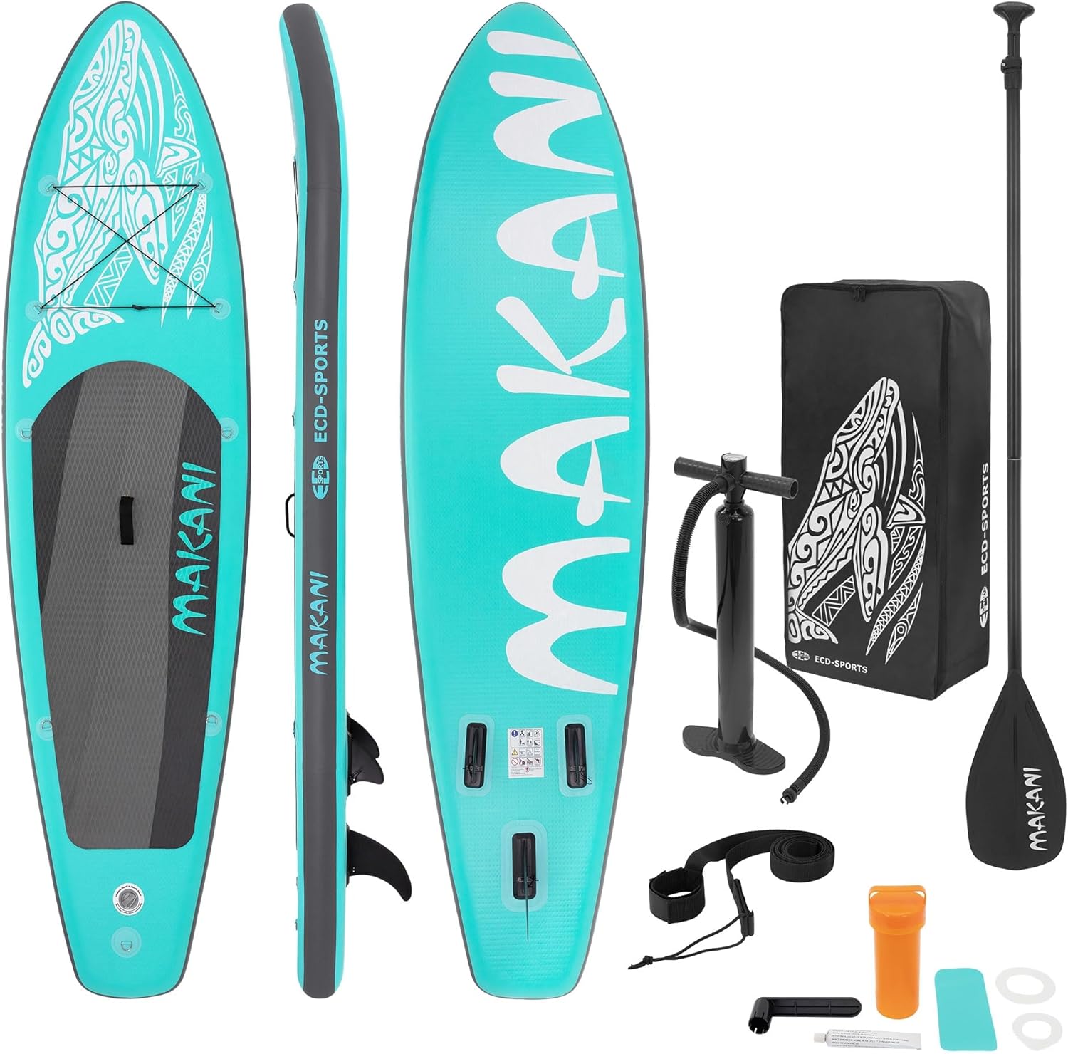 jardinite - Stand Up Paddle Board - 305/308/320/380 cm - PVC, jusqu’à 150 kg, 10/15 cm, sac, pompe