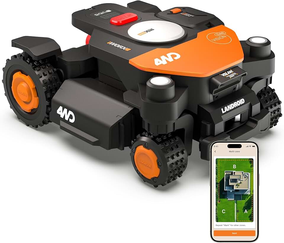 jardinite - Vision Cloud 4WD - robot 600m² AI, VSLAM, RTK Cloud - WR340E