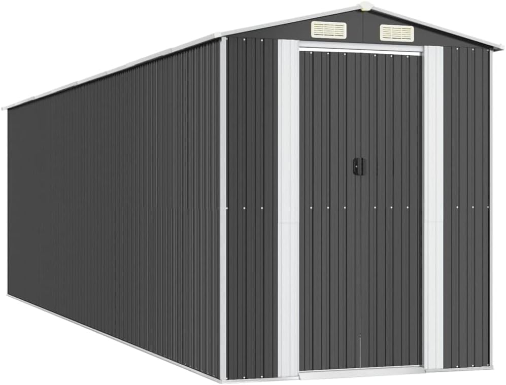 Abri de Jardin - anthracite acier galvanisé 192x689x223 cm - 3147455