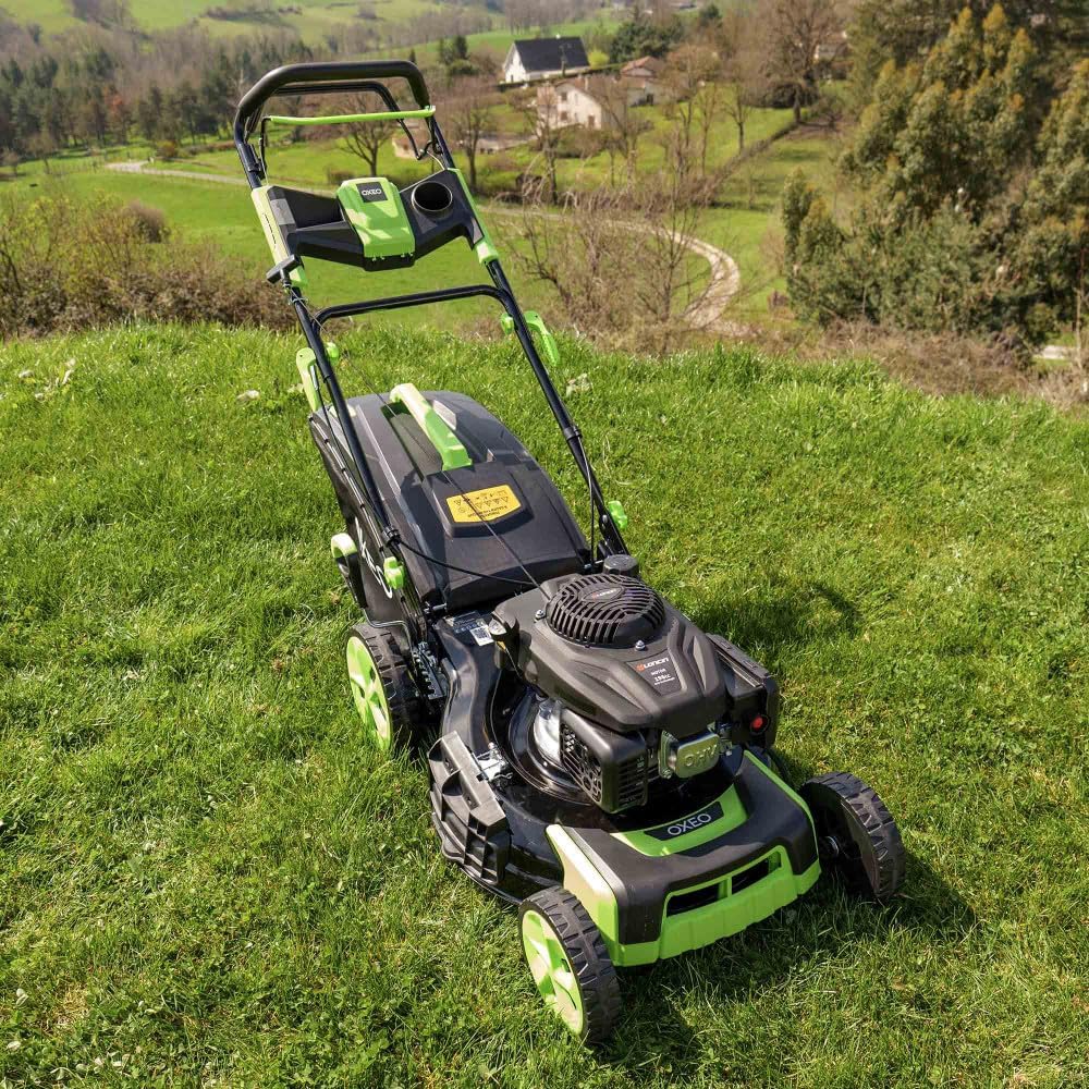 Tondeuse thermique auto-propulsée 53cm, moteur Loncin, bac 65L V200