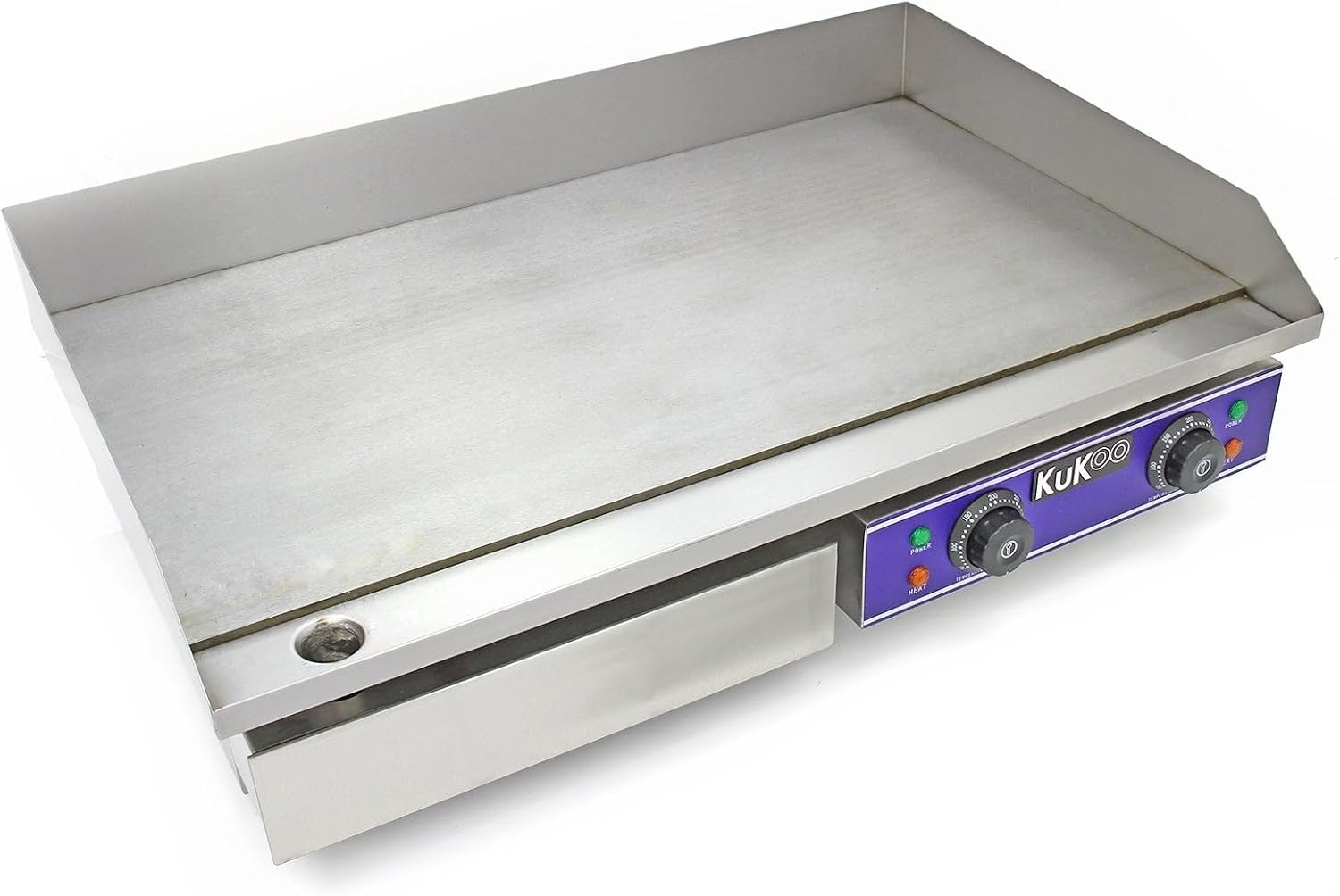 KuKoo - Plaque de cuisson professionnelle - 70cm - acier inoxydable