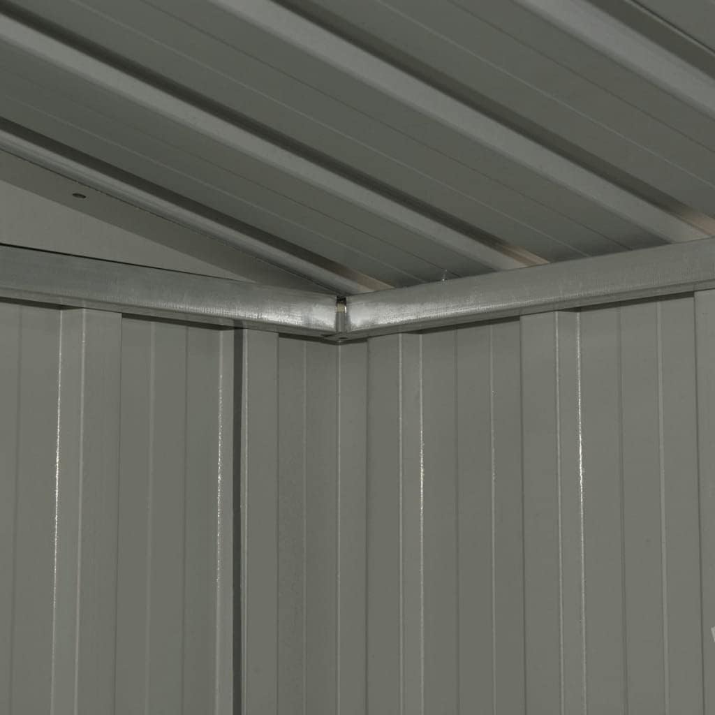 Abri de Stockage Métal Vert 204x132x186 cm Cabane Rangement Jardin (Anthracite)