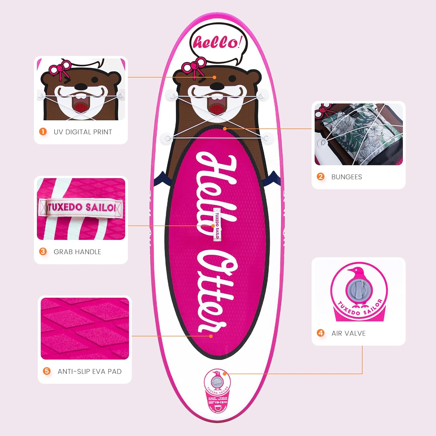 jardinite Paddle Gonflable Adulte, Planche de Stand Up Paddle Gonflable, Sup Paddle Board Gonflable avec Accessoires Complets, Planche de Surf Paddle
