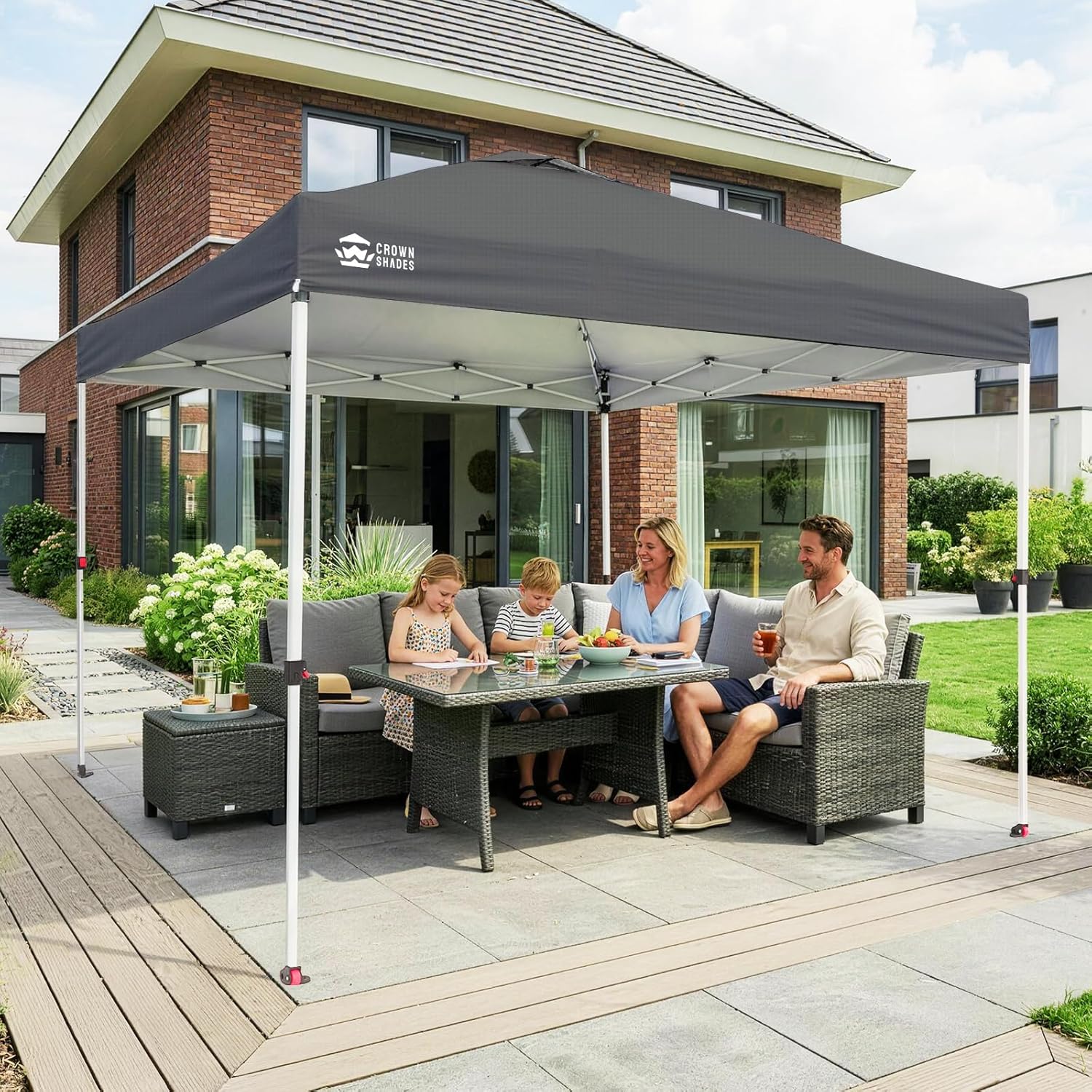jardinite - pop-up gazebo - 3x3m - imperméable, UPF 50+, sacs de sable