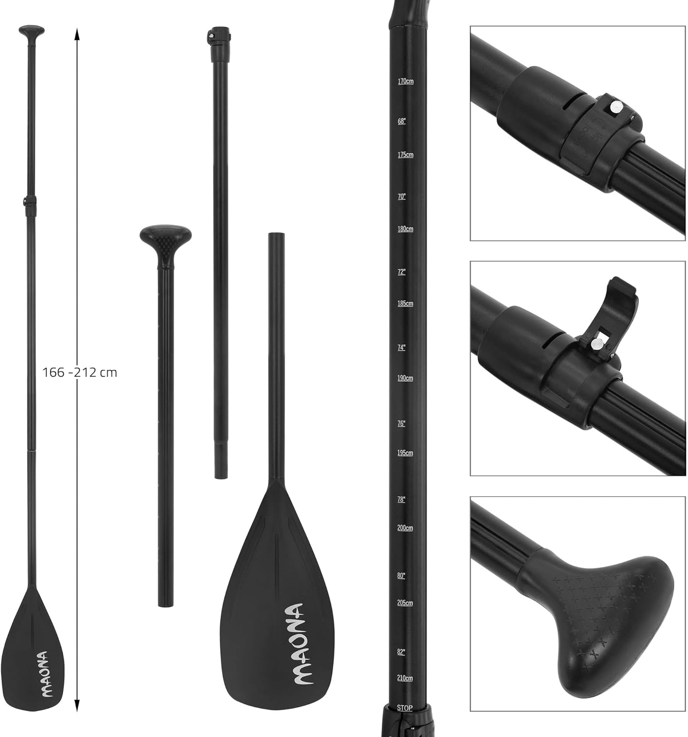 jardinite - SUP gonflable série Stand Up - 305/308/320/380 cm - PVC, 120/150 kg, 10/15 cm d’épaisseur