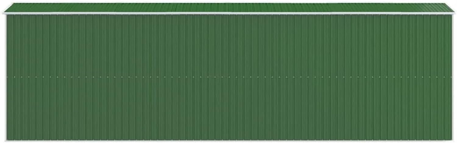 Abri de jardin extérieur en acier galvanisé vert 192 x 689 x 223 cm