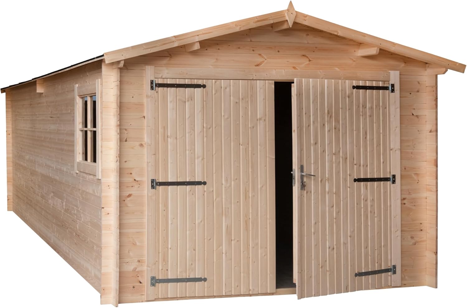 Garage en bois - 28mm - 17,42m² surface utile - INT013
