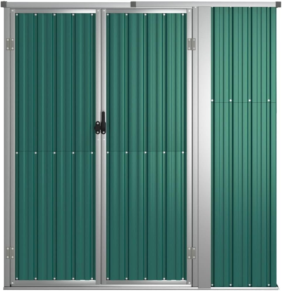 jardinite Abri à Outils de Jardin Vert 161x89x161 cm Acier galvanisé, Maison & Jardin, Pelouses & Jardins, Vie en extérieur, Structures extérieures, Cabanes & abris de Jardin, Vert, (Poids 29.62KG)