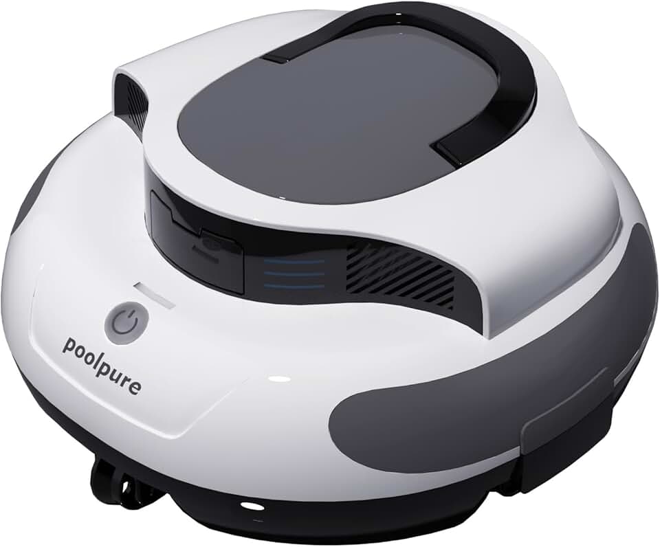 jardinite - Robot piscine sans fil - 5000mAh, double moteur, LED, auto-stationnement, IPX8, max 90㎡