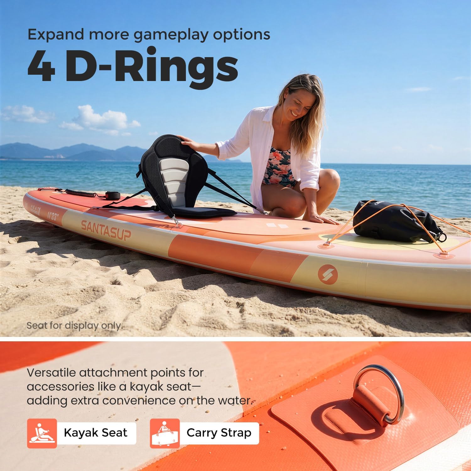 Stand Up Paddle gonflable - large 10'6