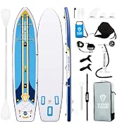 jardinite Paddle Gonflable Adulte, Planche de Stand Up Paddle Gonflable, Sup Paddle Board Gon...