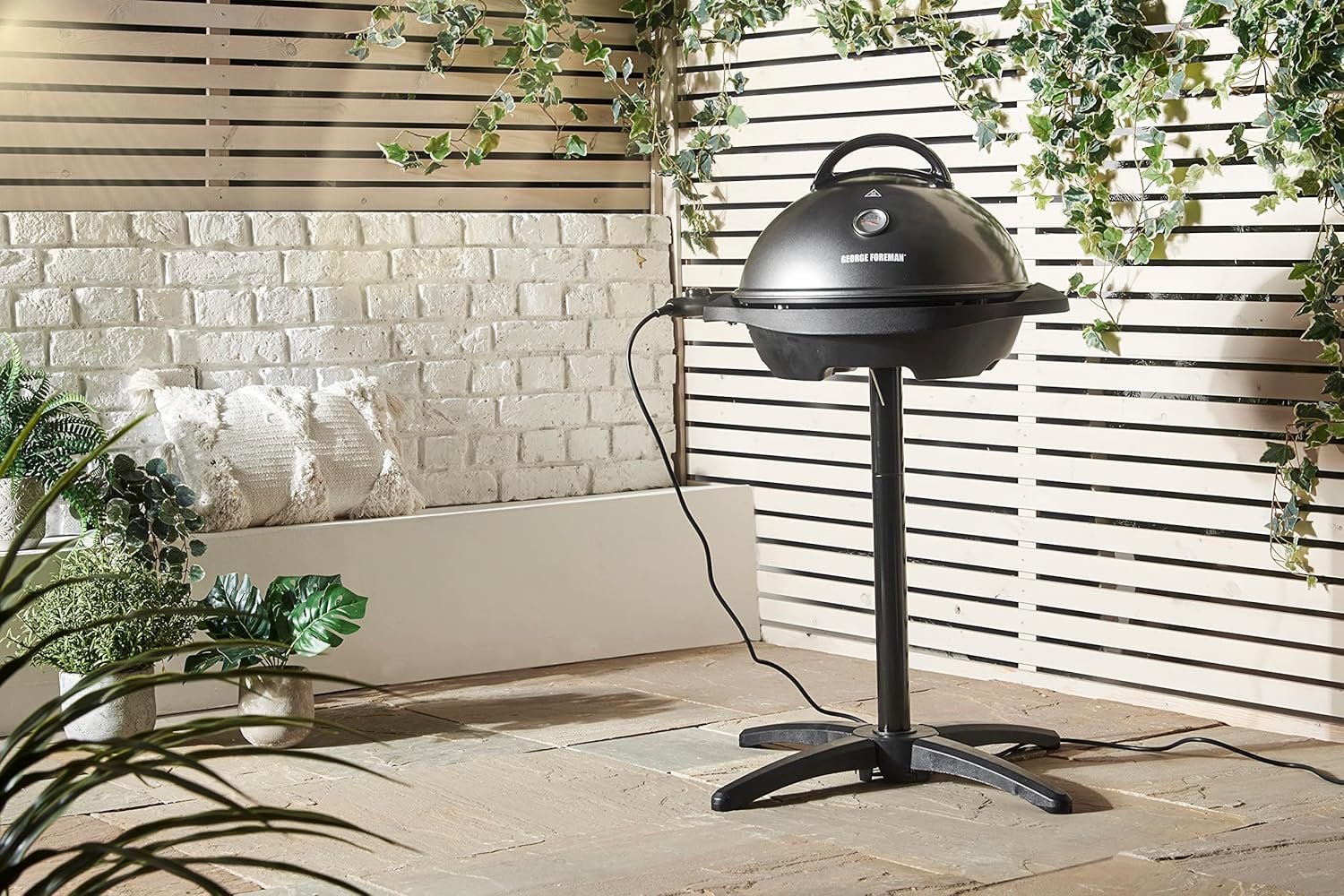 jardinite - Barbecue 2 en 1 - 44,5cm - Électrique, grill avec bac à graisse, 2400W, 22460-56
