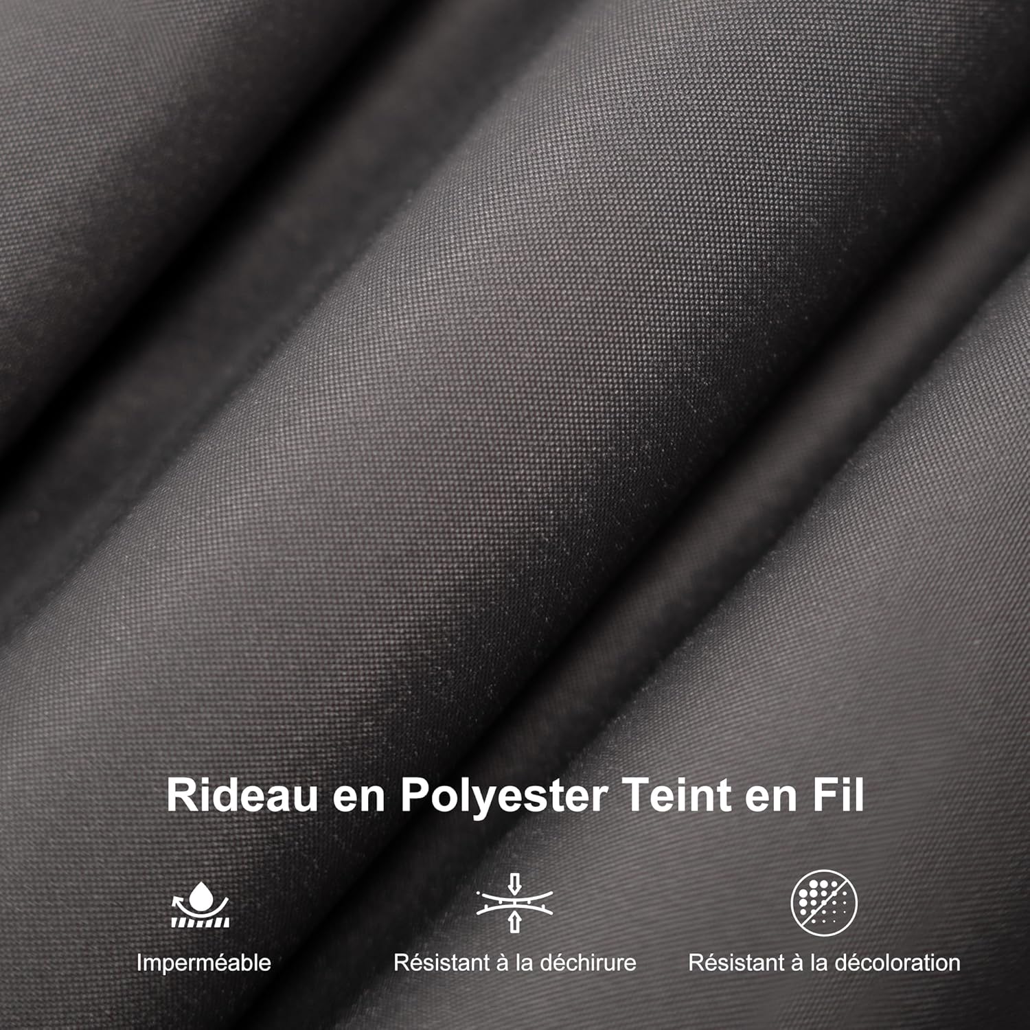 jardinite - tonnelle aluminium 4x3m, éclairage intégré, rideaux, gouttière